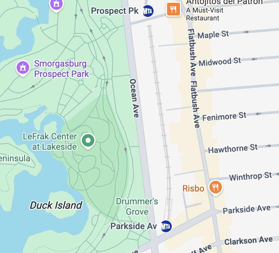 Map of PLG Brooklyn